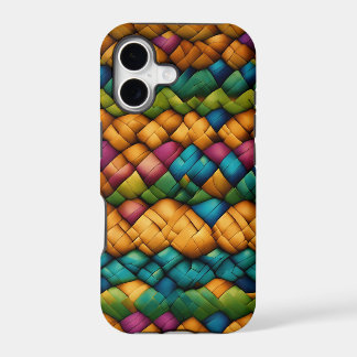 Basketweave pattern iPhone 17 case