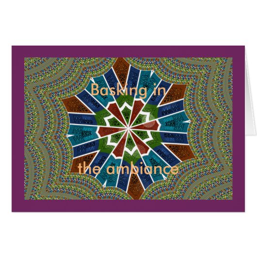 Basking in the ambiance Card (Front Horizontal)