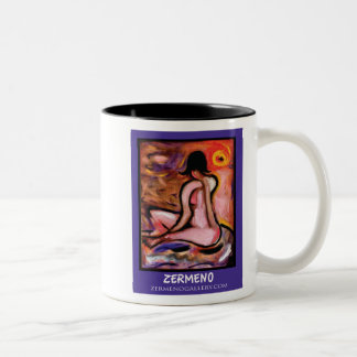 "Basking in the Sun" by Zermeno Two-Tone Coffee Mug