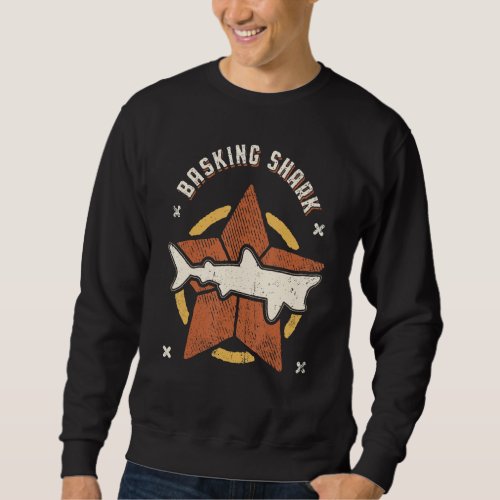 Basking Shark Vintage Retro Classic Animal Sweatshirt