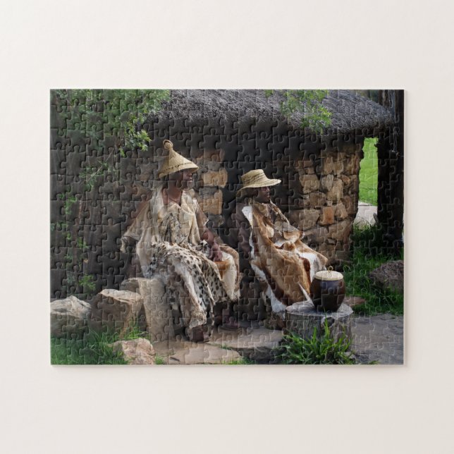 Basotho Chieftain Medicine man. Jigsaw Puzzle (Horizontal)