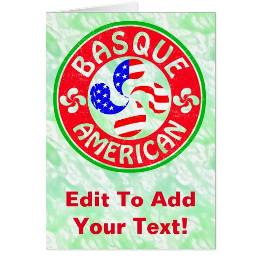 Basque American Euskara Lauburu Cross Cards (Front)