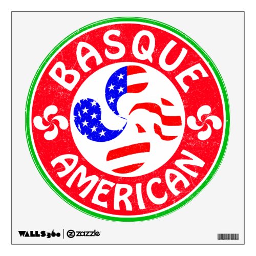 Basque American Euskara Lauburu Cross Wall Sticker