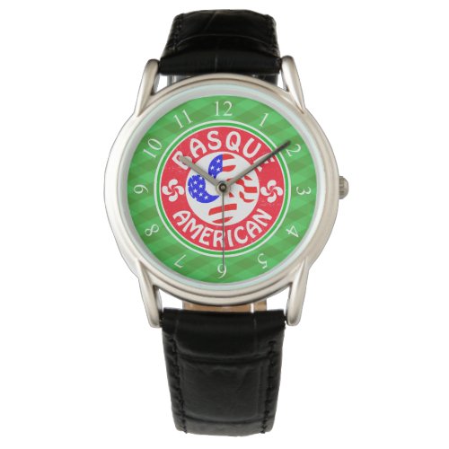 Basque American Euskara Lauburu Cross Watch