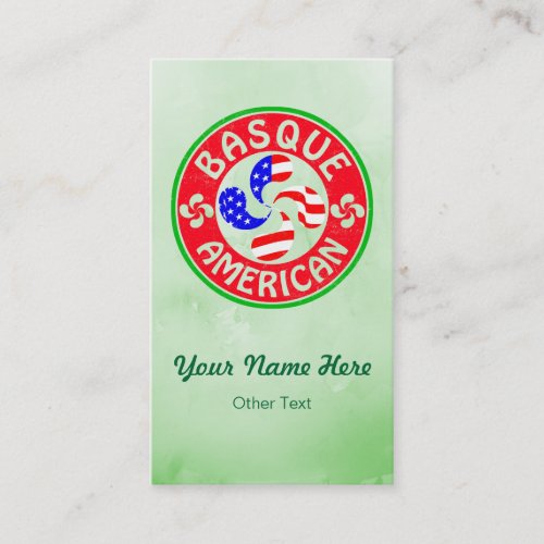 Basque American Lauburu Business Cards Template