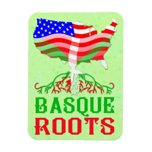Basque American Roots Magnet