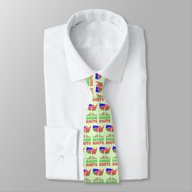 Basque American Roots Tie (Tied)