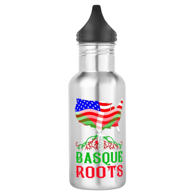 Basque American Roots Water Bottle (Left)