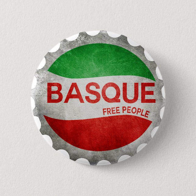 Basque Bayonne Euskadi Pinback Button (Front)