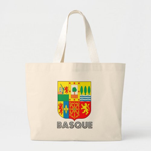 Basque Coat of Arms Large Tote Bag