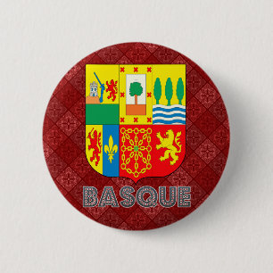 Basque Coat of Arms Pinback Button