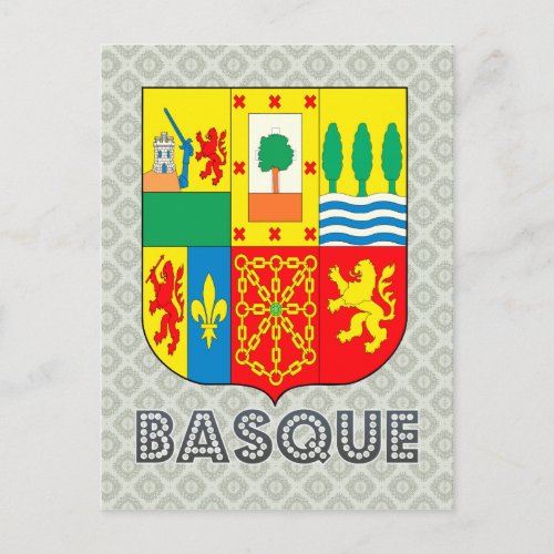 Basque Coat of Arms Postcard