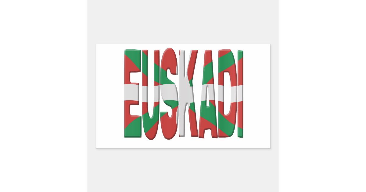 Basque Country - Basque flag Rectangular Sticker | Zazzle