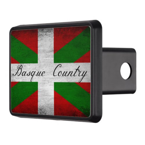 Basque Country Distressed Flag  Hitch Cover