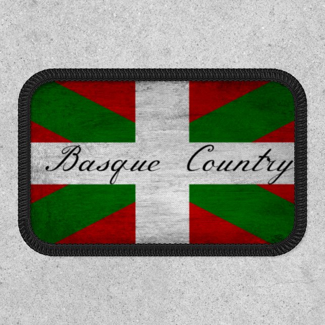 Basque Country Distressed Flag  Patch (Front)