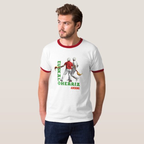 Basque Country Euskal Herria Jai Alai sport logo T_Shirt