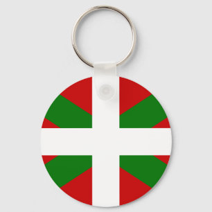 Basque country flag euskadi keychain