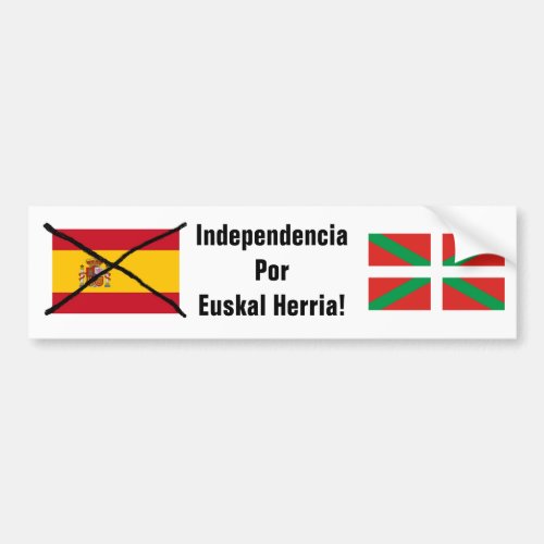 Basque Country Independence bumper sticker