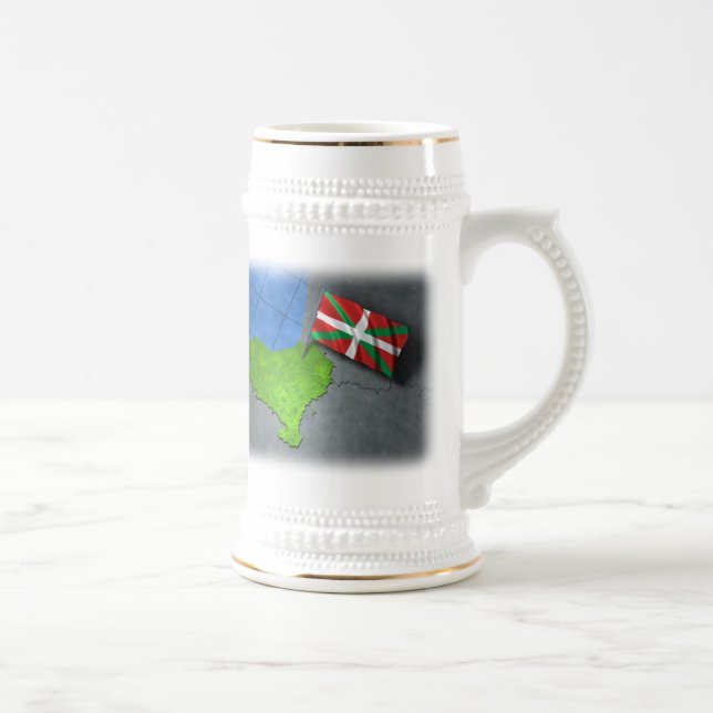 Basque country with its own flag beer stein (Right)