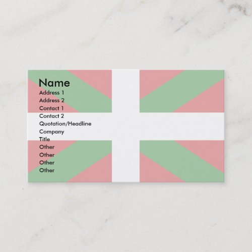 Basque Flag Business Cards