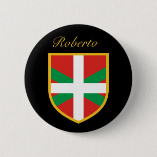 Basque Flag Button