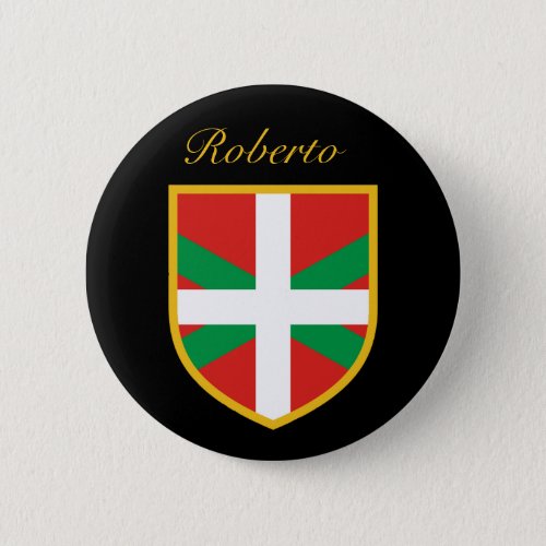 Basque Flag Button