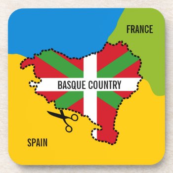 Basque Flag Ikurriña  Basque Country Independence  Beverage Coaster by RWdesigning at Zazzle