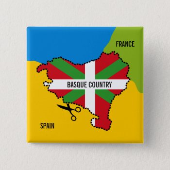 Basque Flag Ikurriña  Basque Country Independence  Button by RWdesigning at Zazzle