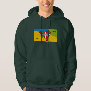 Basque flag Ikurriña, Basque Country independence, Hoodie