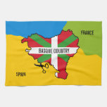 Basque Flag Ikurri&#241;a, Basque Country Independence, Kitchen Towel at Zazzle
