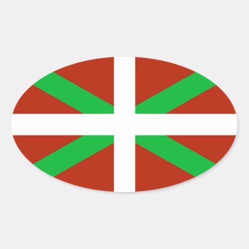 Basque Flag Ikurrina Sticker