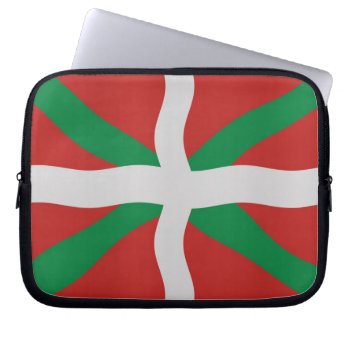 Basque Flag Laptop Sleeve by Funkyworm at Zazzle