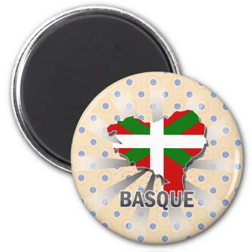 Basque Flag Map 20 Magnet
