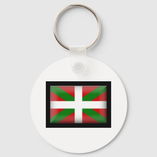 Basque Flag   Pas Vasco Keychain