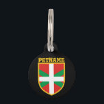Basque Flag Pet Tag<br><div class="desc">Personalized Flag of Basque</div>
