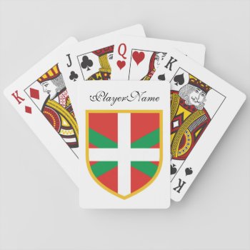 Basque Flag Playing Cards by GrooveMaster at Zazzle