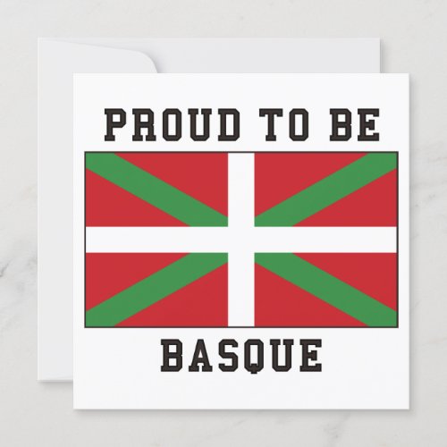 Basque Flag Spain Invitation
