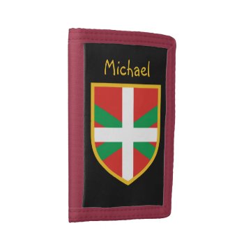 Basque Flag Tri-fold Wallet by GrooveMaster at Zazzle