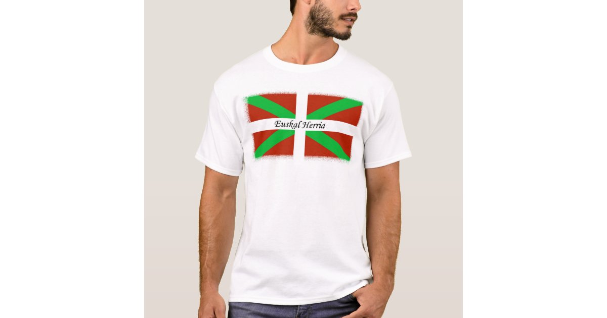 Spændende detail kjole Basque Flag With Euskal Herria Shirt | Zazzle