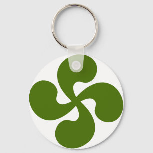 Basque Green Cross Keychain