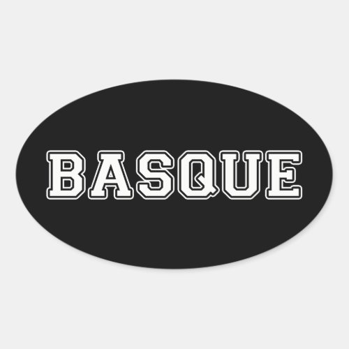 Basque Oval Sticker