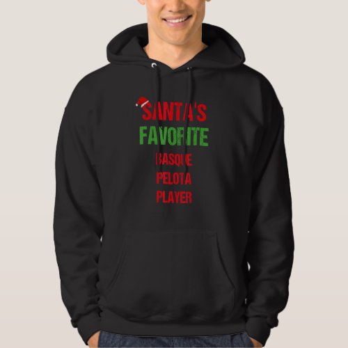 Basque Pelota Player Funny Pajama Christmas Hoodie