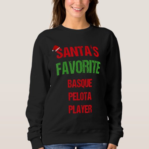 Basque Pelota Player Funny Pajama Christmas Sweatshirt