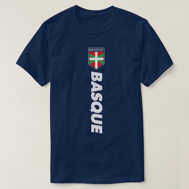Basque Spain Victory Basque Football Jersey Style  T-Shirt (Design Front)