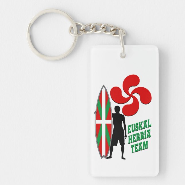 Basque surfing TEAM Keychain (Front)