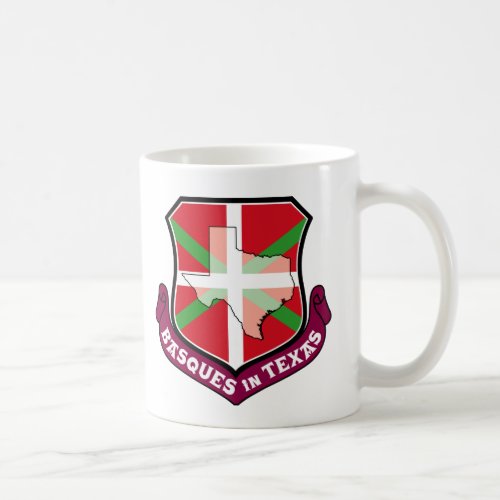 Basques in Texas Ikurria heraldic coat of arms Coffee Mug