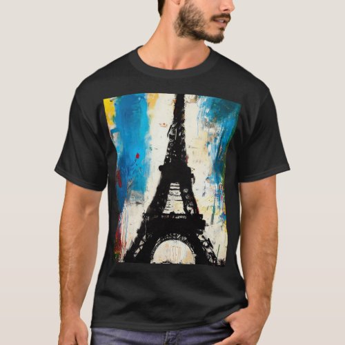 Basquiat_Inspired Eiffel Tower Tee