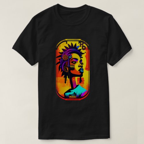 Basquiat_Inspired Rock Music Illustration Art T_Shirt