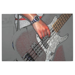 Bass 4 36x24 (90x60cm) wamecna metal print