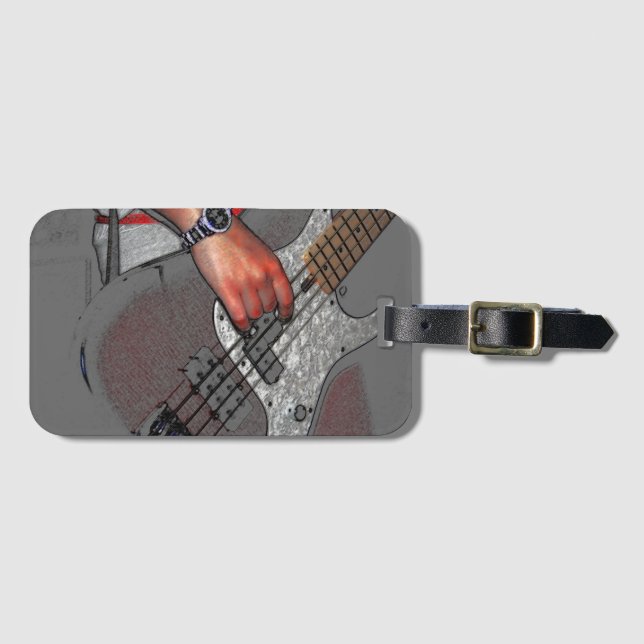 Bass 4 bc ltcnm luggage tag (Front Horizontal)